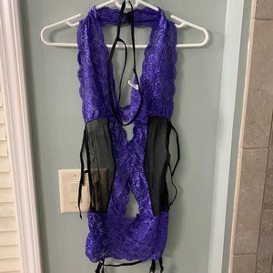 Purple Lingerie with Matching G String